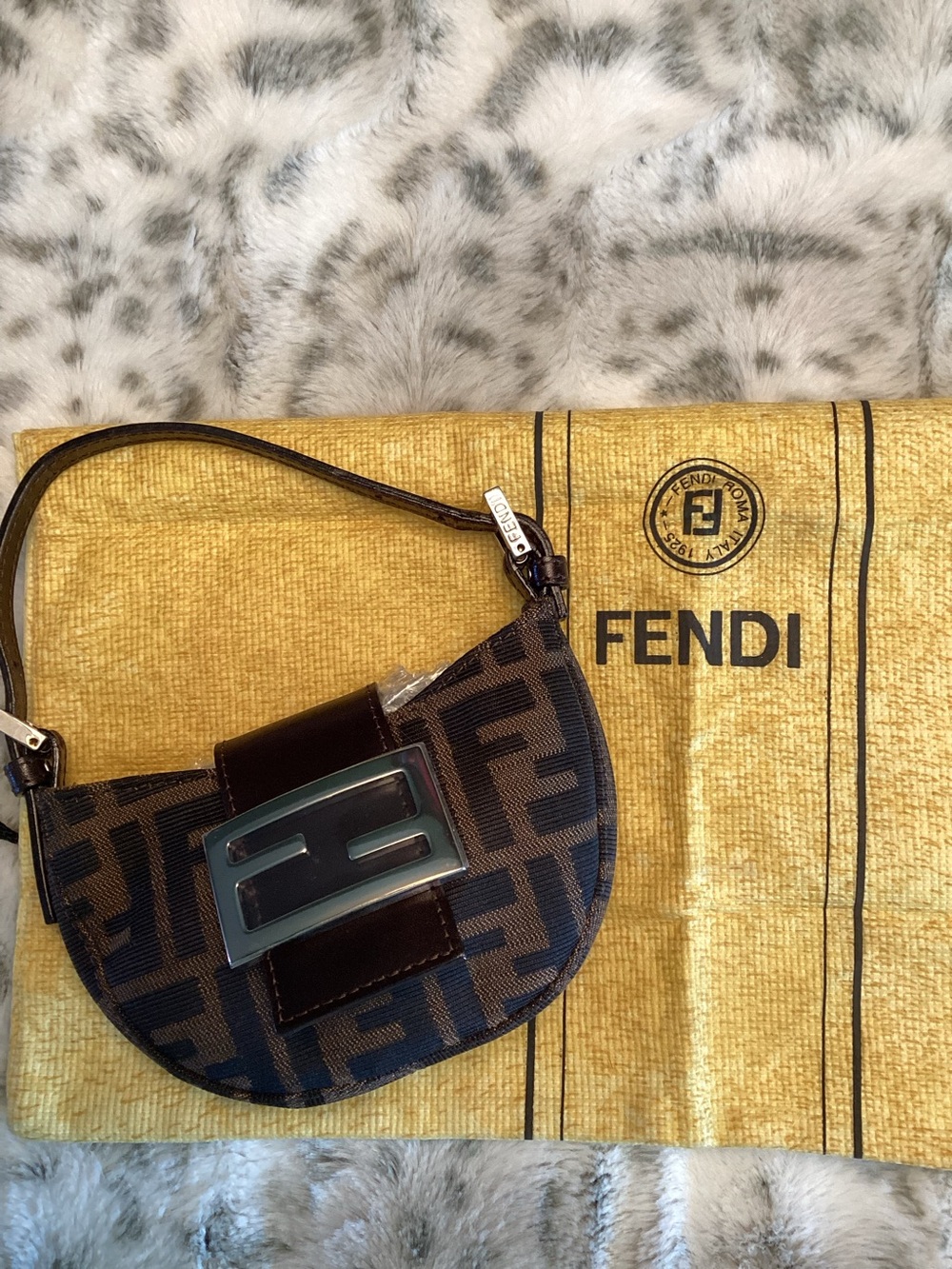 Fendi Zucca Mini Croissant Bag